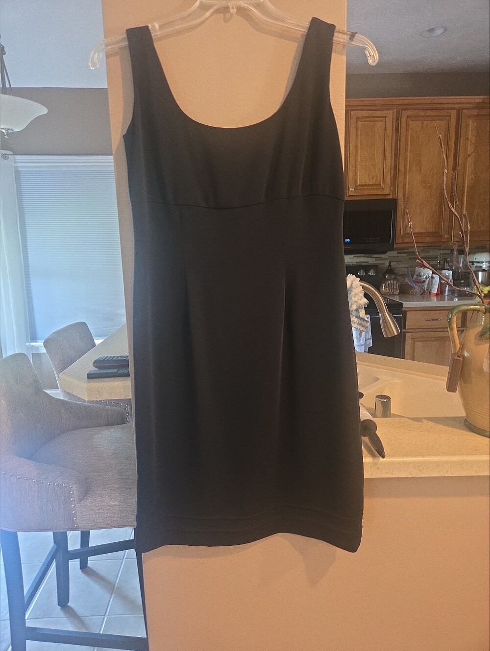 Liz Claiborne Black Scoop Neck Mini Dress